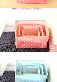 波點帆布收納籃 簡約田園風，點亮家居收納新靈感